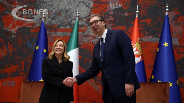 Italian Prime Minister Giorgia Meloni and Serbian President Aleksandar Vucic held a meeting in Belgrade to discuss bilateral relations