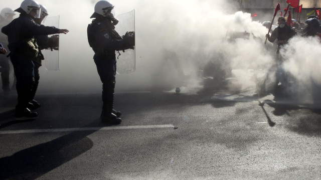 A bomb exploded in the center of Athens