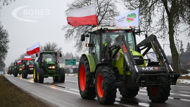 Polish farmers blocked the roads again