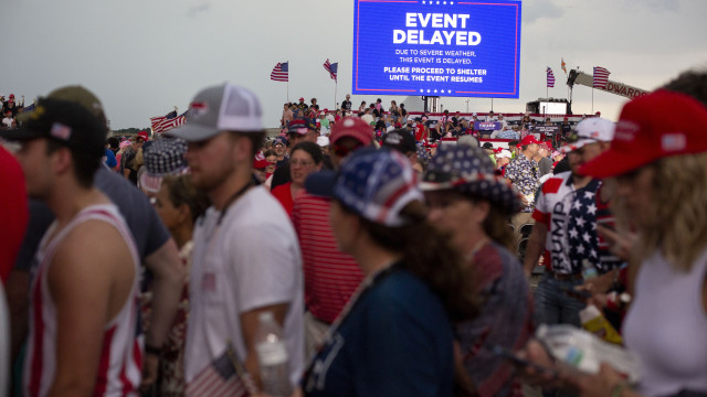 Trump postponed his first rally since the trial began