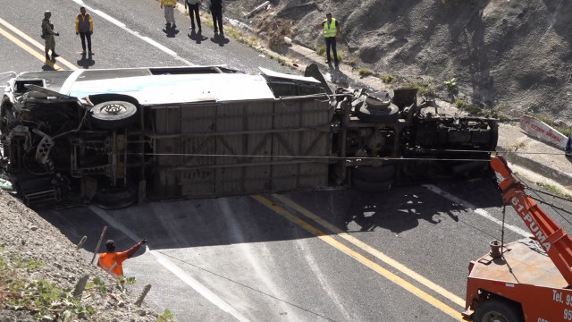 At least 27 people have died after a bus accident in Pakistan