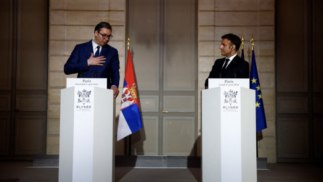 Vucic welcomed his "dear friend" Macron in Belgrade