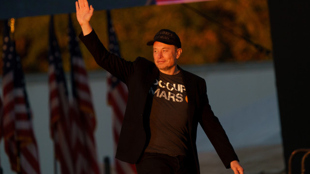 Trump and Musk side by side at a campaign rally in Pennsylvania