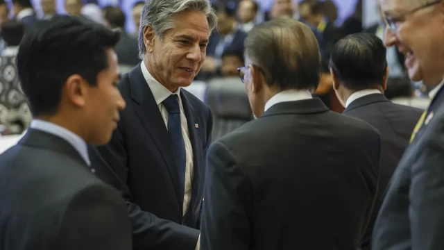 Blinken condemned China's increasingly dangerous moves in the South China Sea