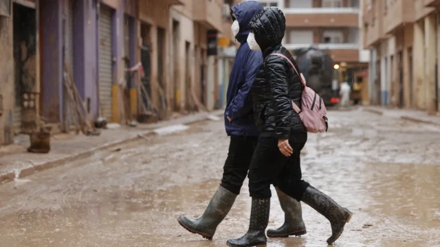 Heavy rain has closed schools in Spain