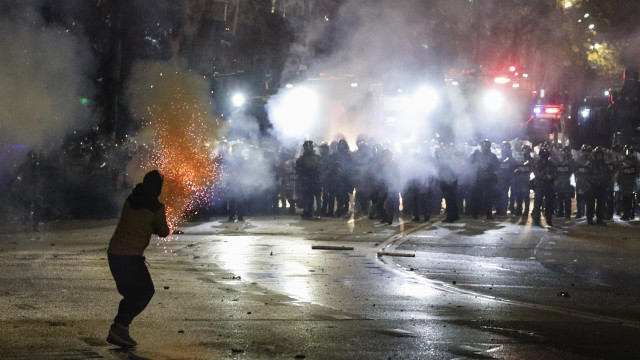 Fifth consecutive night of protests in Tbilisi