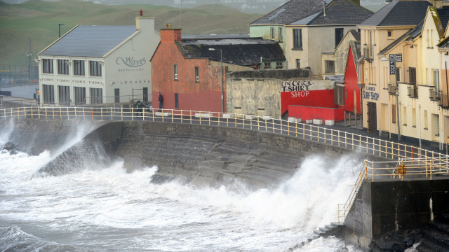 Record wind gusts hit Ireland